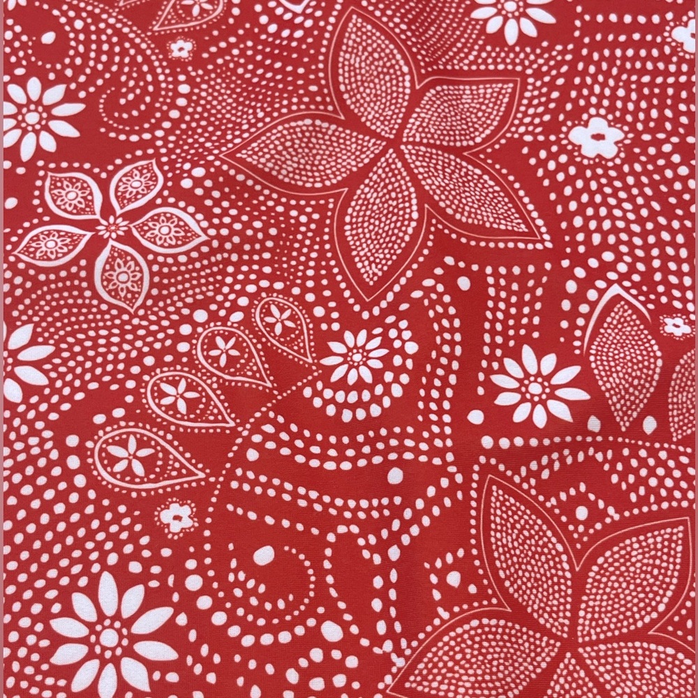 Nuu Muu Classic Keyhole Sleeveless Orange Floral Paisley Athletic Dress … - Picture 4 of 8